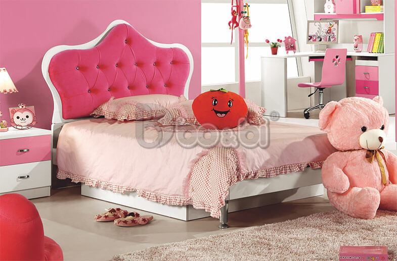Giường công chúa màu hồng BB BABY856G-1